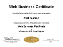 Web Business Certificate